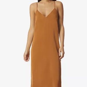 Elegant Tan Slip Dress